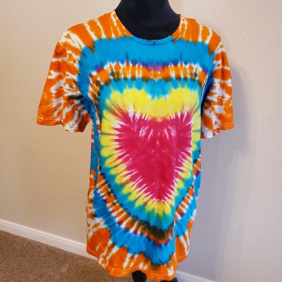 Tie Dye Boho Bohemia short sleeves unisex T-shirt size M. 100% cotton. - Picture 3 of 10
